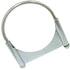 MUC45G by TECTRAN - Exhaust Muffler Clamp - 4-1/2 in. O.D, Zinc Plated, Saddle Type, with U-Bolt and Band