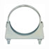 MUC5F by TECTRAN - Exhaust Muffler Clamp - 5 in. O.D, Zinc Plated, Flat Band, with U-Bolt and Band