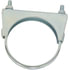 MUC5F by TECTRAN - Exhaust Muffler Clamp - 5 in. O.D, Zinc Plated, Flat Band, with U-Bolt and Band