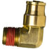 PL131510D by TECTRAN - DOT Male Elbow Push-Lock Non-Swivel Brass Fitting, 5/8" Tube Size, 1/2" Pipe Thread