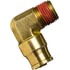 PL131525A by TECTRAN - DOT Male Elbow Push-Lock Non-Swivel Brass Fitting, 5/32" Tube Size, 1/8" Pipe Thread