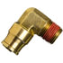 PL1315-6B by TECTRAN - DOT Male Elbow Push-Lock Non-Swivel Brass Fitting, 3/8" Tube Size, 1/4" Pipe Thread