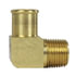 339-12D by TECTRAN - Air Tool Hose Barb - Brass, 3/4 in. Hose, 1/2 in. Thread, Beaded, 90 deg. Elbow