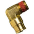 PL1315-6B by TECTRAN - DOT Male Elbow Push-Lock Non-Swivel Brass Fitting, 3/8" Tube Size, 1/4" Pipe Thread