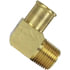 339-8C by TECTRAN - Air Brake Air Line Fitting - Brass, 1/2 in. Hose, 3/8 in. Thread, Beaded, 90 deg. Elbow