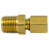 446812WHD by TECTRAN - Compression Fitting - Brass, 1/8 in. Tube Size, 1/8 in. Pipe Thread, Male