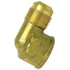 50-6B by TECTRAN - Flare Fitting - Brass, 3/8 in. Tube Size, 1/4 in. Pipe Thread, Female Elbow