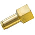 PL1366-4B by TECTRAN - DOT Female Push-Lock Brass Connector Fitting for Nylon Tubing, 1/4" Tube Size