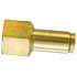 PL1366-4B by TECTRAN - DOT Female Push-Lock Brass Connector Fitting for Nylon Tubing, 1/4" Tube Size