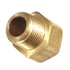 89102 by TECTRAN - Inverted Flare Fitting - Brass, Connector Tube to Male Pipe, 1/2 in. Tube, 3/8 in. Thread