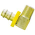 724-82 by TECTRAN - 90-Deg Elbow Male Pipe Rigid Fitting, 3/8 in. Hose ID, 1/4"-18 Pipe Thread