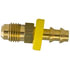 727-55 by TECTRAN - Air Brake Air Line Fitting - Brass, 5/16 in. Hose I.D, 1/2-20 in. Thread, Rigid Grip