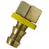 736-45 by TECTRAN - Inverted Flare Fitting - Brass, 1/4 Hose, 5/16 Tube, 1/2-20 Thread, Female, Rigid