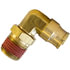 PL136925A by TECTRAN - DOT 90-Deg Male Elbow Push-Lock Swivel Brass Fitting, 5/32" Tube Size, 1/8" Pipe Thread