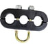 47195 by TECTRAN - 3-Hole Beefy Clamp, with U-Bolt, Holds (2) Air Lines and (1) Power Line