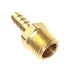 89018 by TECTRAN - Air Tool Hose Barb - Brass, 3/8 in. I.D, 1/2 in. Thread, Hose Barb to Male Pipe