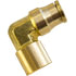 PL1370-4B by TECTRAN - DOT Female Elbow Push-Lock Brass Fitting, 1/4" Tube Size, 1/4" Thread Size