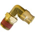 PL136925B by TECTRAN - DOT 90-Deg Male Elbow Push-Lock Swivel Brass Fitting, 5/32" Tube Size, 1/4" Pipe Thread