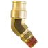 PL1374-8B by TECTRAN - DOT 45-Deg Male Elbow Push-Lock Swivel Brass Fitting, 1/2" Tube Size, 1/4" Pipe Thread