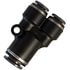 QL1363446 by TECTRAN - Push-On Hose Fitting - 1/4 in. Tube A, 3/8 in. Tube B, Y-Union, Composite