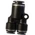 QL1363666 by TECTRAN - Push-On Hose Fitting - 3/8 in. Tube A, 3/8 in. Tube B, Y-Union, Composite