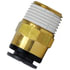 QL136812C by TECTRAN - DOT Male Push-Lock Composite Connector Fitting, 3/4" Tube Size, 3/8" Pipe Thread