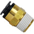 QL136812C by TECTRAN - DOT Male Push-Lock Composite Connector Fitting, 3/4" Tube Size, 3/8" Pipe Thread