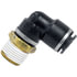 QL136910E by TECTRAN - DOT 90-Deg Male Elbow Push-Lock Swivel Composite Fitting, 5/8" Tube Size, 3/4" Pipe Thread