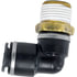 QL136910E by TECTRAN - DOT 90-Deg Male Elbow Push-Lock Swivel Composite Fitting, 5/8" Tube Size, 3/4" Pipe Thread