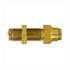 PL1377-8 by TECTRAN - Air Brake Air Line Union - Brass, 1/2 in. Tube Size, Push-Lock, Bulkhead
