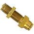 PL1377-6 by TECTRAN - Air Brake Air Line Union - Brass, 3/8 in. Tube Size, Push-Lock, Bulkhead