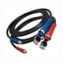 17912GH by TECTRAN - Black Air Brake Hose Set, 12 ft. Long, with Red and Blue FLEXGrip-HD and Aluminum Gladhands