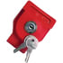 1011LK140 by TECTRAN - Gladhand Lock - MA14 Key Code, Red, Made of Glass Filled Nylon, with Two Keys