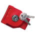 1011LK140 by TECTRAN - Gladhand Lock - MA14 Key Code, Red, Made of Glass Filled Nylon, with Two Keys