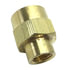 88161 by TECTRAN - Air Brake Reduction Coupling - Brass, 1/2 in. Pipe Thread A, 1/4 in. Pipe Thread B