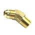 89336 by TECTRAN - Flare Fitting - Brass, 3/8 in. Tube Size, 3/8 in. Pipe Thread, 45 deg. Elbow