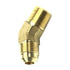 89336 by TECTRAN - Flare Fitting - Brass, 3/8 in. Tube Size, 3/8 in. Pipe Thread, 45 deg. Elbow