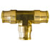 Tectran PL1364-10 Air Brake Air Line Tee Air Brake Air Line Union - Brass, 5/8 in. Tube Size, Push-Lock