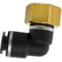 QL137010D by TECTRAN - DOT 90-Deg Female Elbow Push-Lock Swivel Composite Fitting, 5/8" Tube Size, 1/2" Pipe Thread