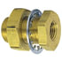 84046 by TECTRAN - Air Brake Frame Coupling - Brass, 1 in. Long, 1/4-18 in. Female, 1/4-18 in. Female