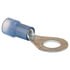 T78-0015 by TECTRAN - Ring Terminal - Blue, 16-14, Wire Gauge, 3/8 inches, Stud, Nylon