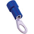 TB25 by TECTRAN - Ring Terminal - Blue, 16-14, Wire Gauge, 1/4 inches, Stud, Vinyl