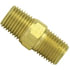 88189 by TECTRAN - Air Brake Pipe Nipple - Brass, 3/4 inches Pipe Thread, Hex