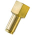 87045 by TECTRAN - DOT Female Push-Lock Brass Connector Fitting for Nylon Tubing, 1/4" Tube Size