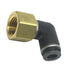 87576 by TECTRAN - DOT 90-Deg Female Elbow Push-Lock Swivel Composite Fitting, 1/4" Tube Size, 1/4" Pipe Thread