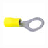 TY25 by TECTRAN - Ring Terminal - Yellow, 12-10, Wire Gauge, 1/4 inches, Stud, Vinyl