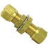 85111 by TECTRAN - Air Brake Air Line Union - Brass, 1/4 in. Tube Size, Bulkhead