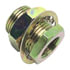 84186 by TECTRAN - Air Brake Frame Coupling - Brass, 1.5 in. Long, 1/2-14 in. Female, 3/8-18 in. Female