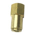 87047 by TECTRAN - DOT Female Push-Lock Brass Connector Fitting for Nylon Tubing, 3/8" Tube Size