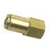 87047 by TECTRAN - DOT Female Push-Lock Brass Connector Fitting for Nylon Tubing, 3/8" Tube Size